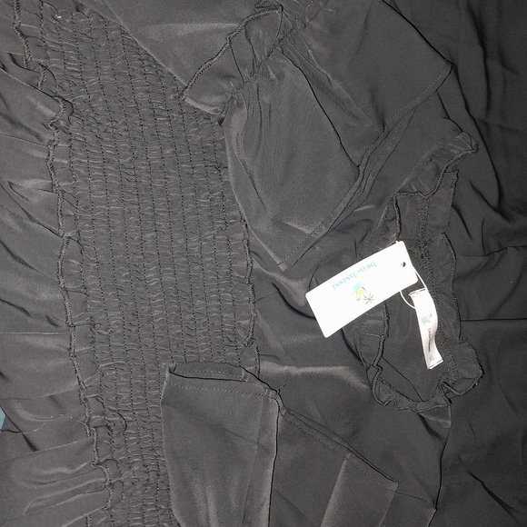 Gothic Wednesdayesque Smocked Ruffle Sleeve Dress Beachsissi XL NWT - Picture 8 of 12